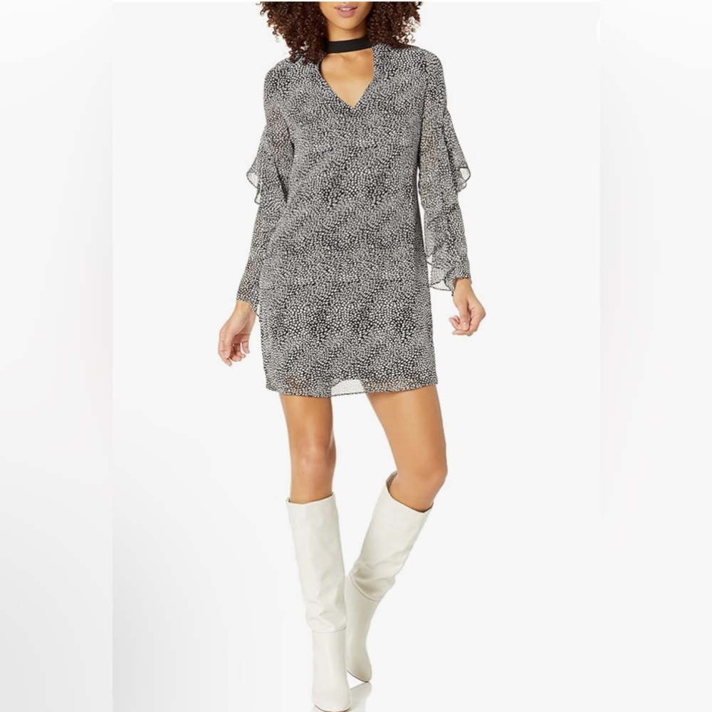 Sam Edelman Women's Size 6 Printed Choker Shift Dress
